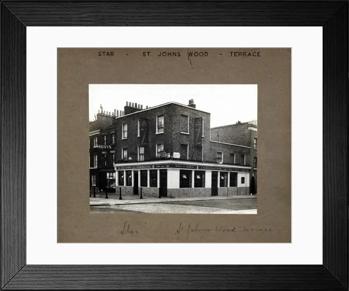 Framed Print : Photograph of Star PH, St Johns Wood, London Framed Print : Photograph of Star PH, St Johns Wood, London