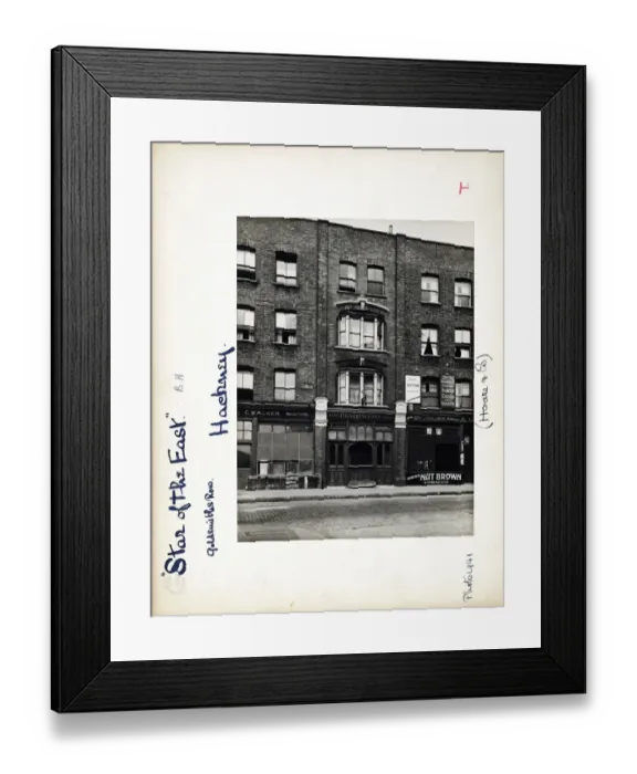 Framed Print : Photograph of Star of the East PH, Hackney, London Framed Print : Photograph of Star of the East PH, Hackney, London
