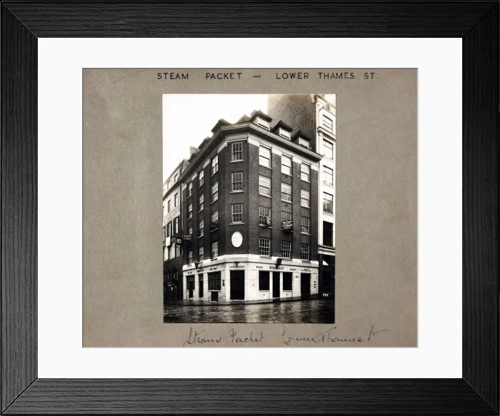 Framed Print : Photograph of Steam Packet PH, St Magnes Martyr, London Framed Print : Photograph of Steam Packet PH, St Magnes Martyr, London