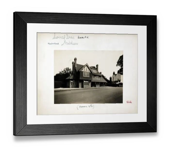 Framed Print : Photograph of Surrey Arms, Mitcham, Greater London Framed Print : Photograph of Surrey Arms, Mitcham, Greater London