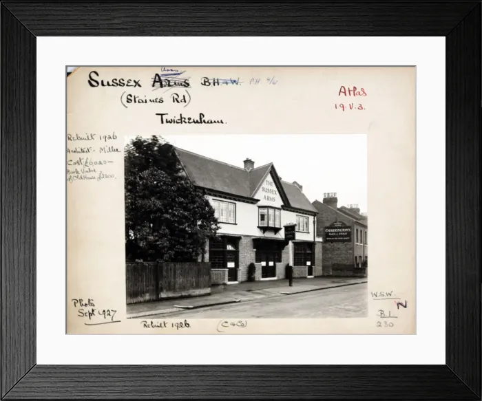 Framed Print : Photograph of Sussex Arms, Twickenham (New), Greater London Framed Print : Photograph of Sussex Arms, Twickenham (New), Greater London
