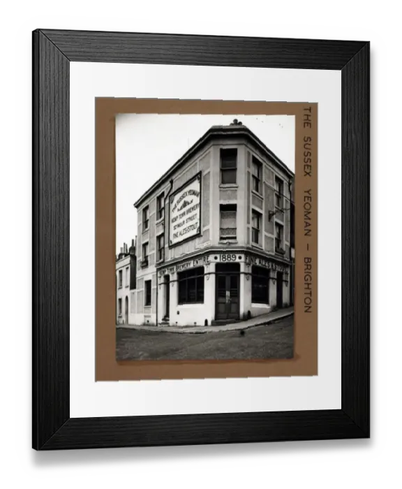 Framed Print : Photograph of Sussex Yeoman PH, Brighton, Sussex Framed Print : Photograph of Sussex Yeoman PH, Brighton, Sussex