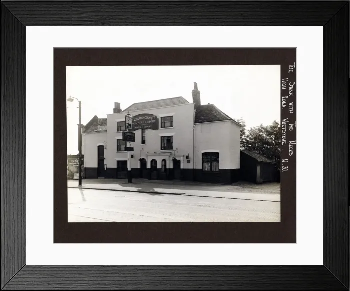 Framed Print : Photograph of Swan With Two Necks PH, Whetstone, London Framed Print : Photograph of Swan With Two Necks PH, Whetstone, London