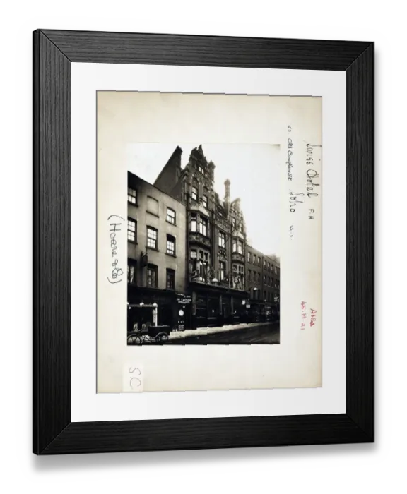 Framed Print : Photograph of Swiss Hotel, Soho, London Framed Print : Photograph of Swiss Hotel, Soho, London
