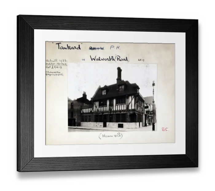Framed Print : Photograph of Tankard PH, Walworth, London Framed Print : Photograph of Tankard PH, Walworth, London