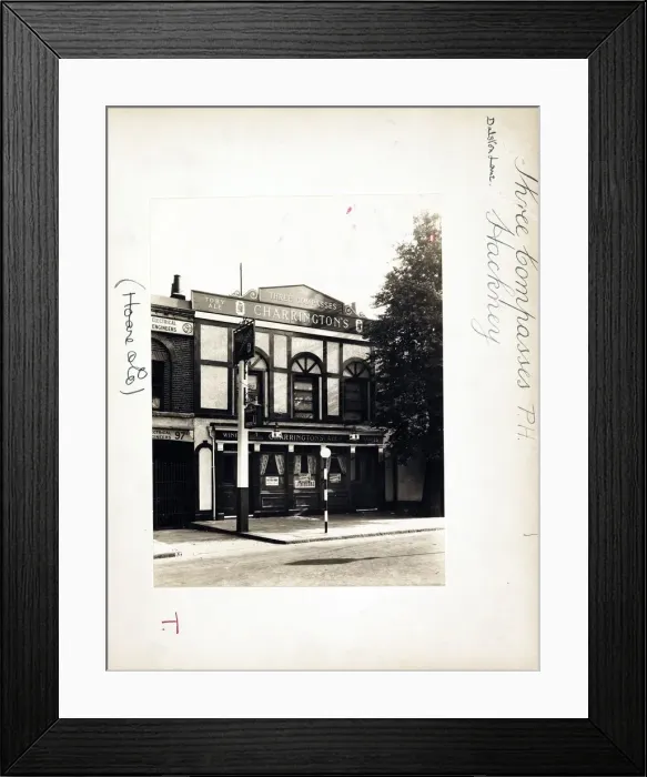 Framed Print : Photograph of Three Compasses PH, Hackney, London Framed Print : Photograph of Three Compasses PH, Hackney, London
