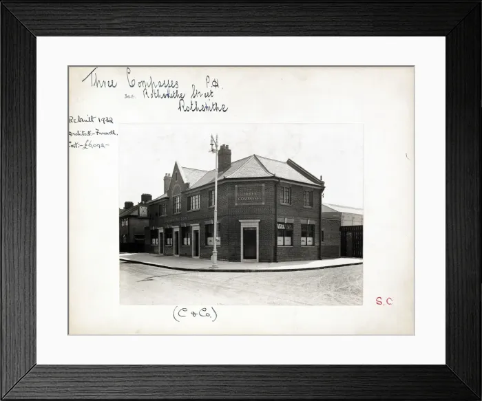 Framed Print : Photograph of Three Compasses PH, Rotherhithe (New), London Framed Print : Photograph of Three Compasses PH, Rotherhithe (New), London