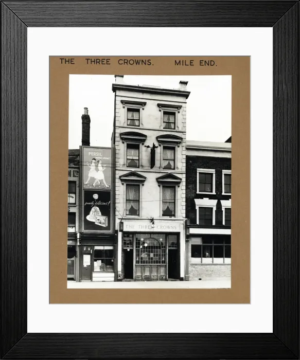 Framed Print : Photograph of Three Crowns PH, Mile End, London