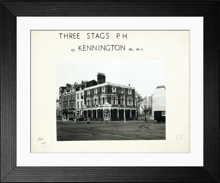 Framed Print : Photograph of Three Stags PH, Kennington, London Framed Print : Photograph of Three Stags PH, Kennington, London