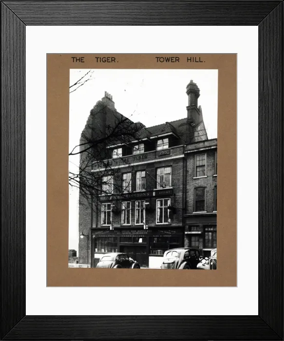 Framed Print : Photograph of Tiger Tavern, Tower Hill (Old), London Framed Print : Photograph of Tiger Tavern, Tower Hill (Old), London