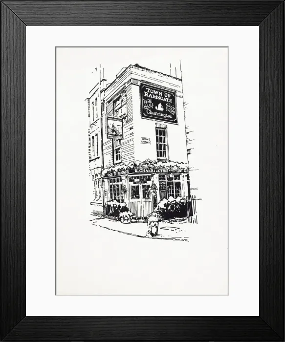 Framed Print : Sketch of Town Of Ramsgate PH, Wapping, London Framed Print : Sketch of Town Of Ramsgate PH, Wapping, London