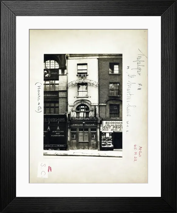 Framed Print : Photograph of Trafalgar PH, Strand, London Framed Print : Photograph of Trafalgar PH, Strand, London