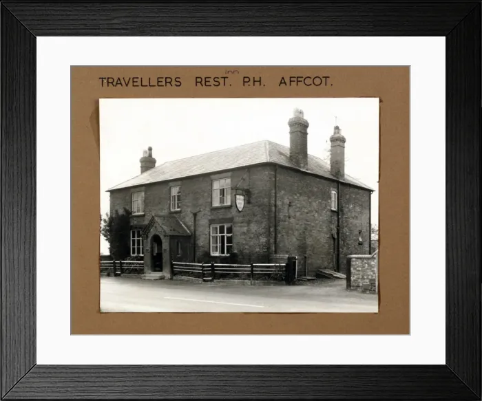 Framed Print : Photograph of Travellers Rest Inn, Affcot, Shropshire Framed Print : Photograph of Travellers Rest Inn, Affcot, Shropshire