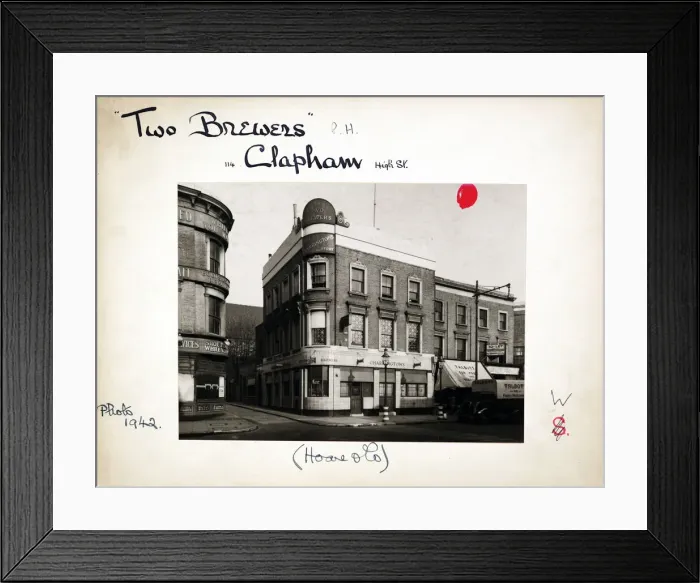 Framed Print : Photograph of Two Brewers PH, Clapham, London Framed Print : Photograph of Two Brewers PH, Clapham, London