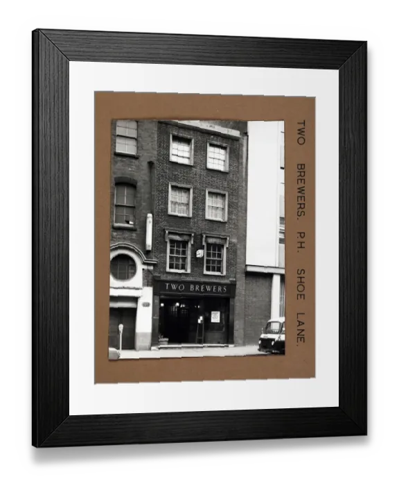 Framed Print : Photograph of Two Brewers PH, Holborn, London Framed Print : Photograph of Two Brewers PH, Holborn, London