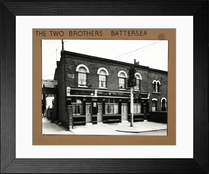 Framed Print : Photograph of Two Brothers PH, Battersea, London Framed Print : Photograph of Two Brothers PH, Battersea, London