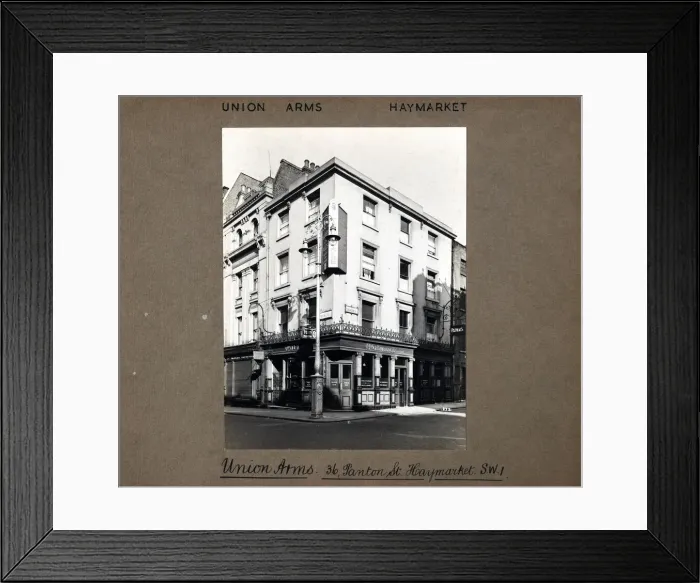 Framed Print : Photograph of Union Arms, Haymarket, London Framed Print : Photograph of Union Arms, Haymarket, London