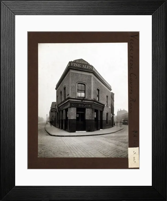 Framed Print : Photograph of Velocipede PH, Mile End, London Framed Print : Photograph of Velocipede PH, Mile End, London