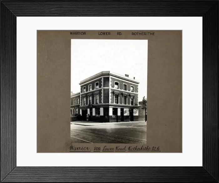Framed Print : Photograph of Warrior PH, Rotherhithe, London Framed Print : Photograph of Warrior PH, Rotherhithe, London