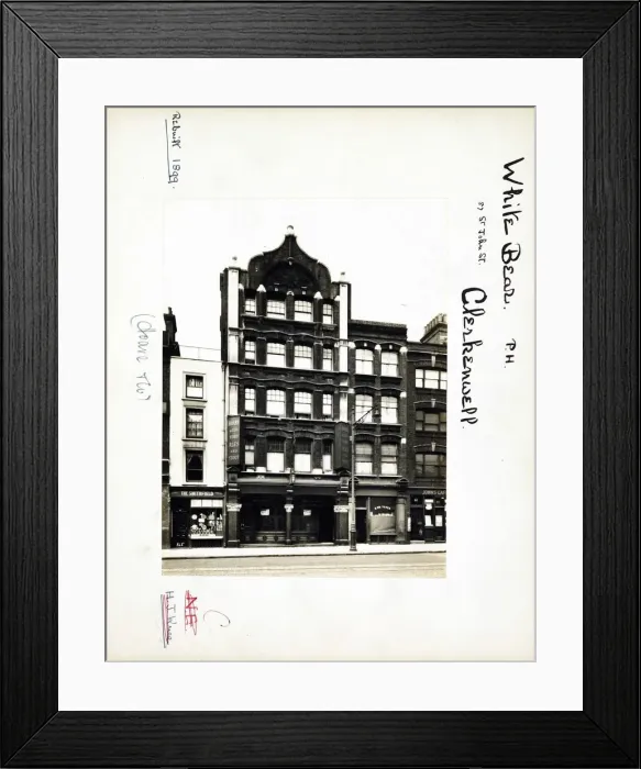 Framed Print : Photograph of White Bear PH, Clerkenwell, London Framed Print : Photograph of White Bear PH, Clerkenwell, London