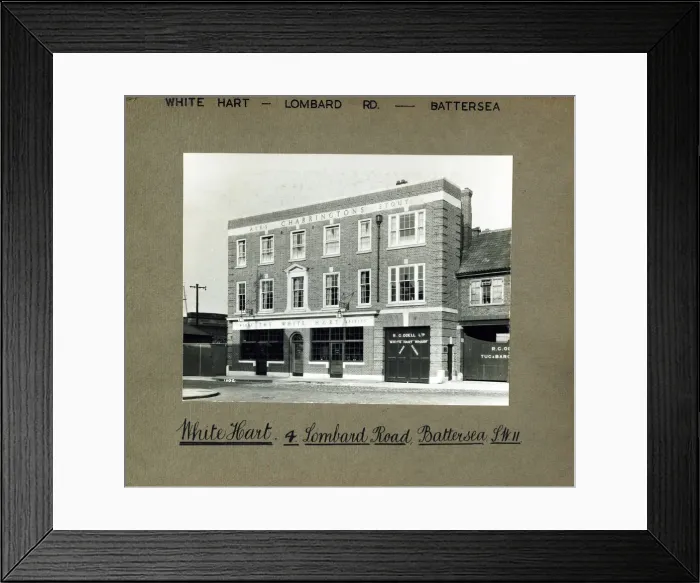 Framed Print : Photograph of White Hart PH, Battersea, London