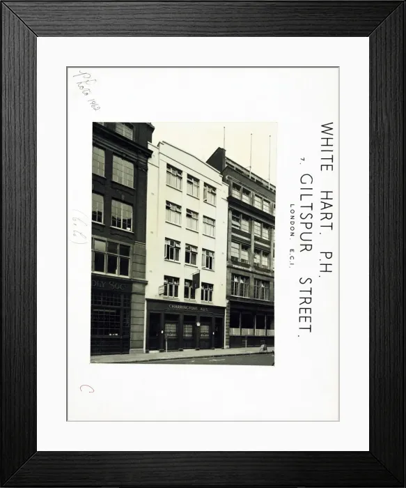 Framed Print : Photograph of White Hart PH, City, London Framed Print : Photograph of White Hart PH, City, London