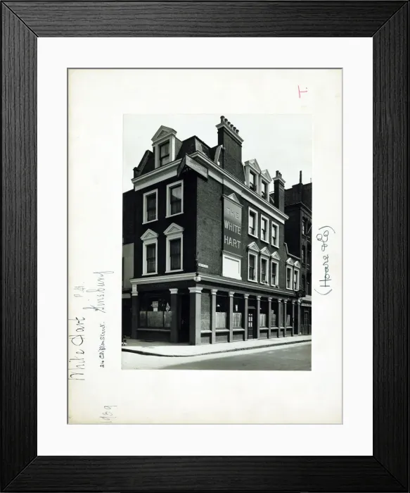 Framed Print : Photograph of White Hart PH, Finsbury, London Framed Print : Photograph of White Hart PH, Finsbury, London