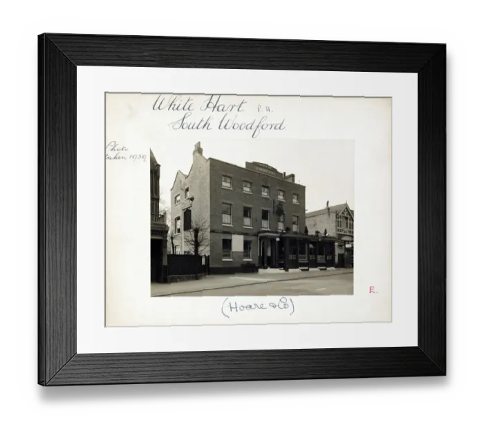 Framed Print : Photograph of White Hart PH, South Woodford, London Framed Print : Photograph of White Hart PH, South Woodford, London