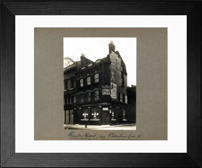 Framed Print : Photograph of White Hart PH, Tottenham Court Road, London Framed Print : Photograph of White Hart PH, Tottenham Court Road, London