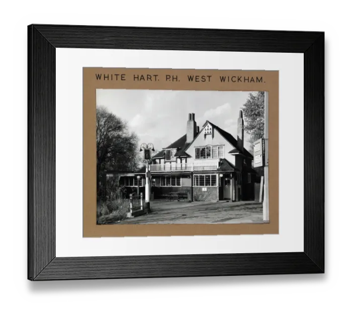 Framed Print : Photograph of White Hart PH, West Wickham, Greater London Framed Print : Photograph of White Hart PH, West Wickham, Greater London