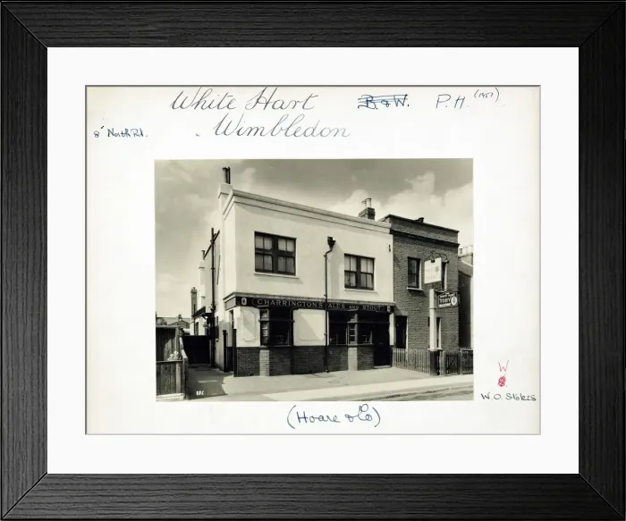 Framed Print : Photograph of White Hart PH, Wimbledon (New), London Framed Print : Photograph of White Hart PH, Wimbledon (New), London