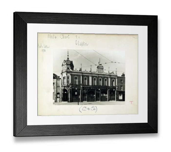 Framed Print : Photograph of White Hart Hotel, Clapton, London Framed Print : Photograph of White Hart Hotel, Clapton, London