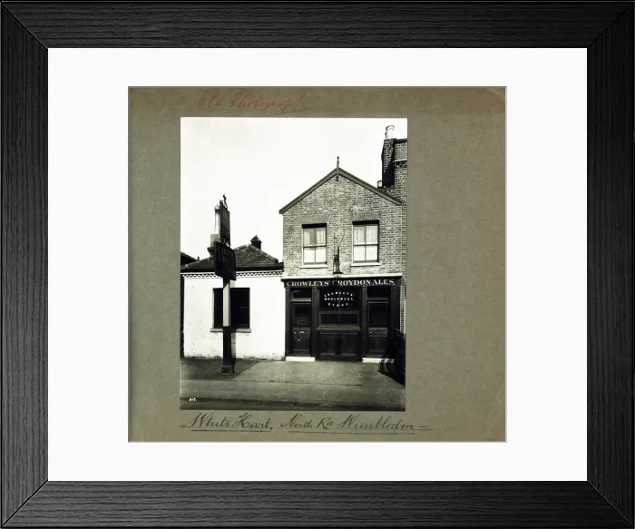 Framed Print : Photograph of White Hart PH, Wimbledon (Old), London Framed Print : Photograph of White Hart PH, Wimbledon (Old), London