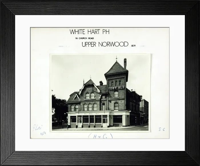 Framed Print : Photograph of White Hart Hotel, Upper Norwood, London Framed Print : Photograph of White Hart Hotel, Upper Norwood, London
