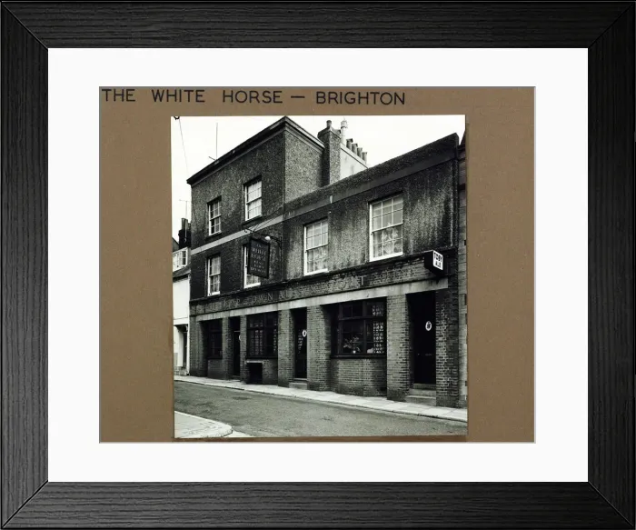 Framed Print : Photograph of White Horse PH, Brighton, Sussex Framed Print : Photograph of White Horse PH, Brighton, Sussex