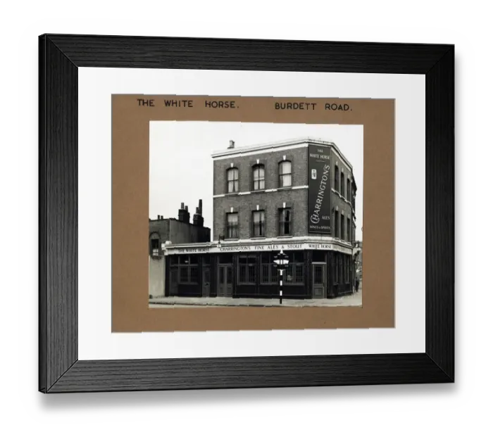 Framed Print : Photograph of White Horse PH, Mile End, London Framed Print : Photograph of White Horse PH, Mile End, London
