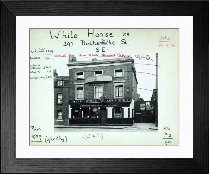 Framed Print : Photograph of White Horse PH, Rotherhithe (Old), London Framed Print : Photograph of White Horse PH, Rotherhithe (Old), London