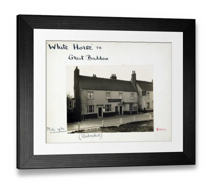Framed Print : Photograph of White Horse PH, Great Baddow, Essex Framed Print : Photograph of White Horse PH, Great Baddow, Essex