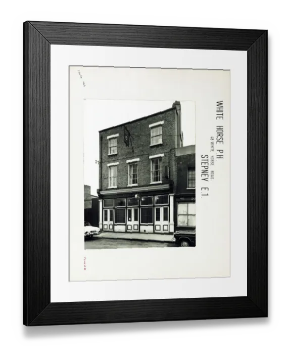 Framed Print : Photograph of White Horse PH, Stepney, London Framed Print : Photograph of White Horse PH, Stepney, London