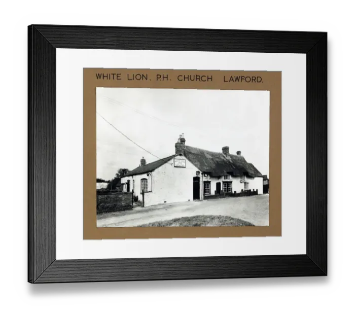 Framed Print : Photograph of White Lion PH, Church Lawford, Warwickshire Framed Print : Photograph of White Lion PH, Church Lawford, Warwickshire
