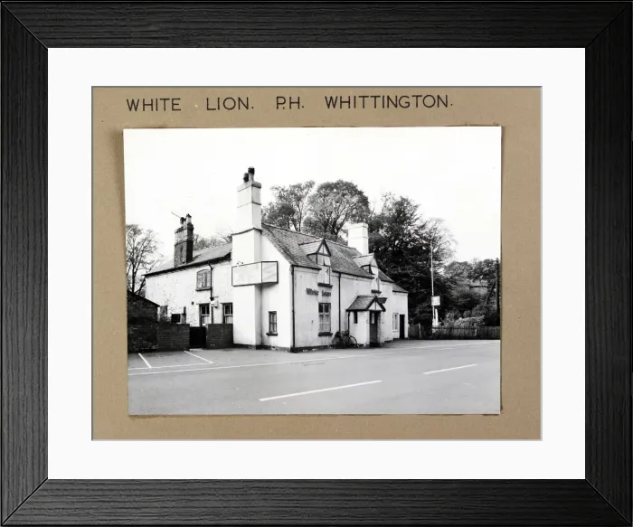 Framed Print : Photograph of White Lion PH, Whittington, Shropshire Framed Print : Photograph of White Lion PH, Whittington, Shropshire