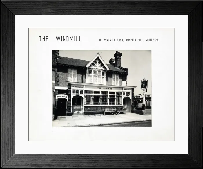 Framed Print : Photograph of Windmill PH, Hampton Hill, Greater London Framed Print : Photograph of Windmill PH, Hampton Hill, Greater London