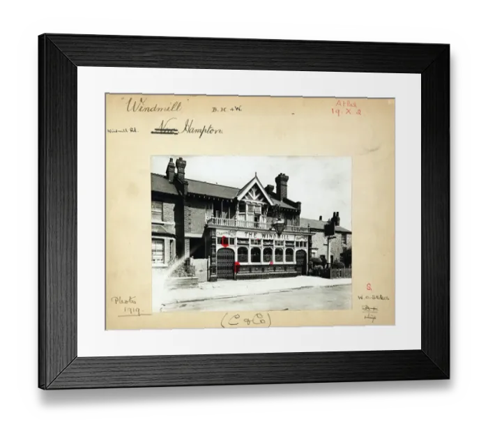 Framed Print : Photograph of Windmill PH, Hampton Hill, Greater London Framed Print : Photograph of Windmill PH, Hampton Hill, Greater London