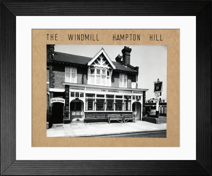 Framed Print : Photograph of Windmill PH, Hampton Hill, Greater London Framed Print : Photograph of Windmill PH, Hampton Hill, Greater London