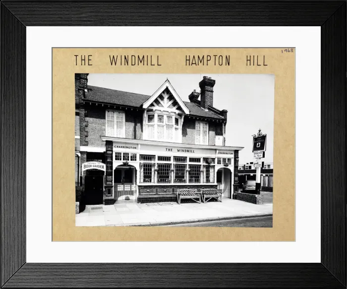 Framed Print : Photograph of Windmill PH, Hampton Hill, Greater London Framed Print : Photograph of Windmill PH, Hampton Hill, Greater London