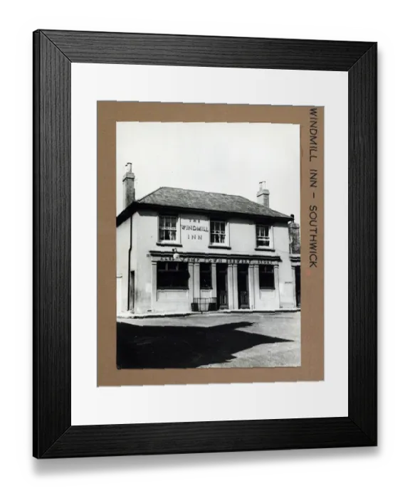 Framed Print : Photograph of Windmill Inn, Portsade, East Sussex Framed Print : Photograph of Windmill Inn, Portsade, East Sussex