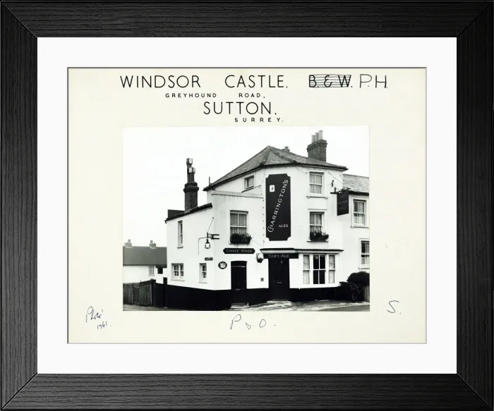 Framed Print : Photograph of Windsor Castle PH, Sutton, Surrey Framed Print : Photograph of Windsor Castle PH, Sutton, Surrey