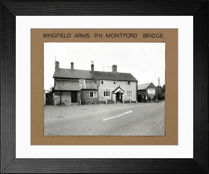 Framed Print : Photograph of Wingfield Arms, Montford Bridge, Shropshire Framed Print : Photograph of Wingfield Arms, Montford Bridge, Shropshire