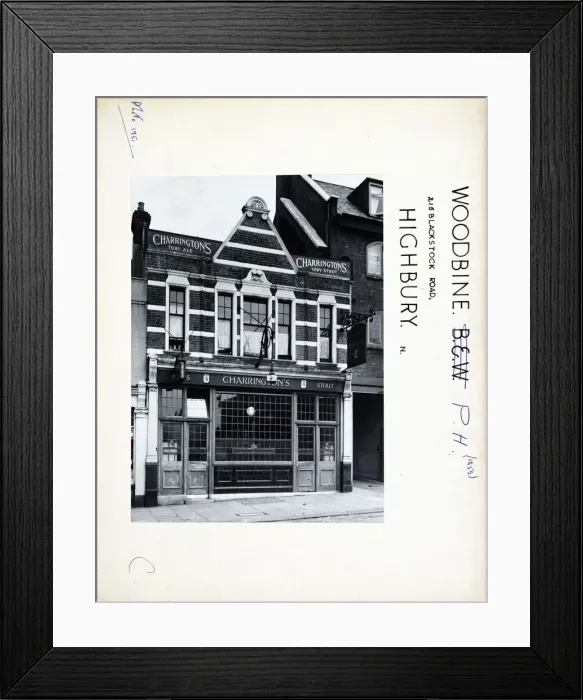 Framed Print : Photograph of Woodbine PH, Highbury, London Framed Print : Photograph of Woodbine PH, Highbury, London