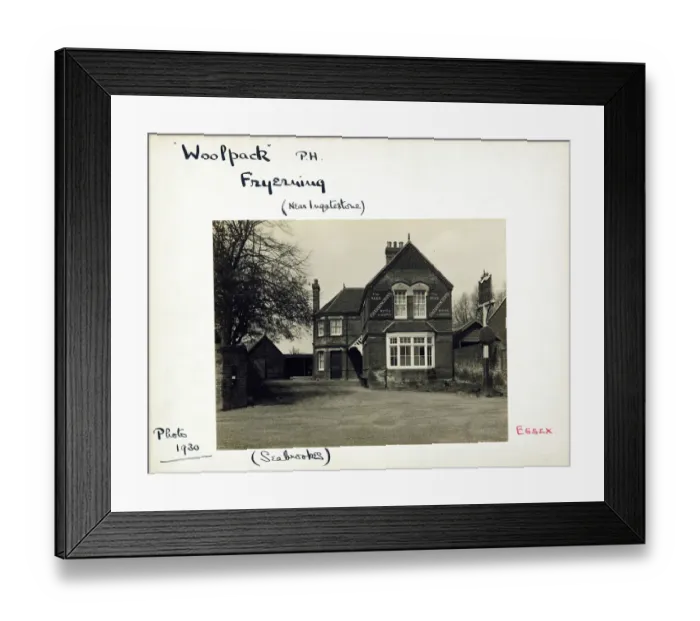 Framed Print : Photograph of Woolpack PH, Fryerning, Essex Framed Print : Photograph of Woolpack PH, Fryerning, Essex